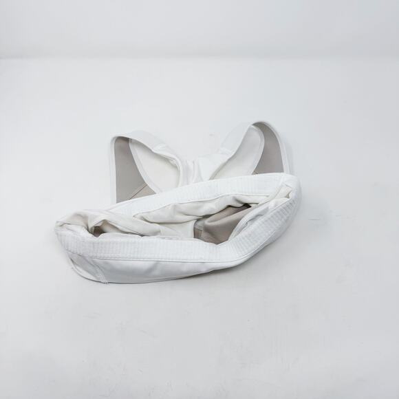 Spanx Small S White Longline Medium Impact Sports Bra Racerback Scoop Neck - Picture 9 of 9